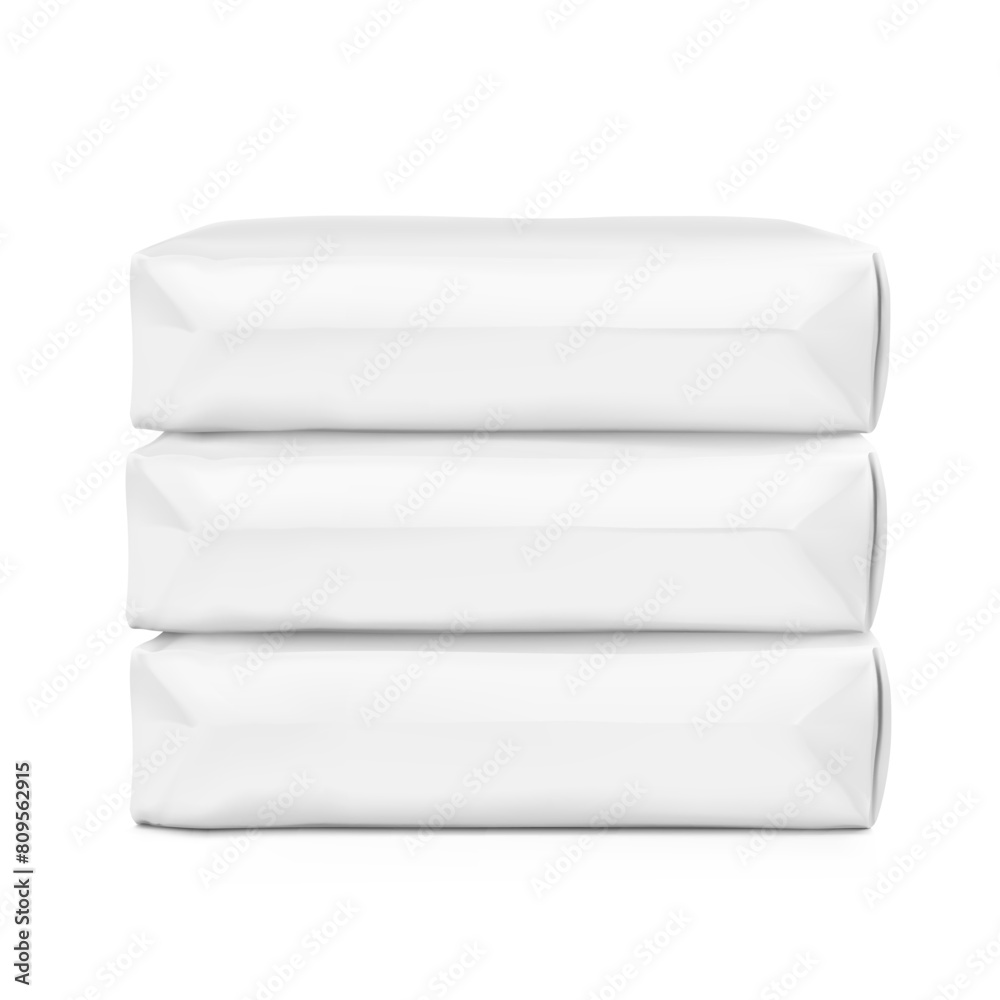 Vertical big heavy bag mockups for chemical products. High realistic. Vector illustration isolated on white background. Ready for use in presentation, promo, advertising and more. EPS10. Vertical big heavy bag mockups for chemical products. High realistic. Vector illustration isolated on white background. Ready for use in presentation, promo, advertising and more. EPS10.