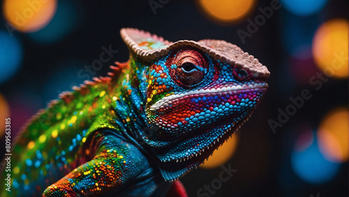 Glowing Adaptation  Neon Hue Amplifies the Chameleon s Chromatic Gradient Shift