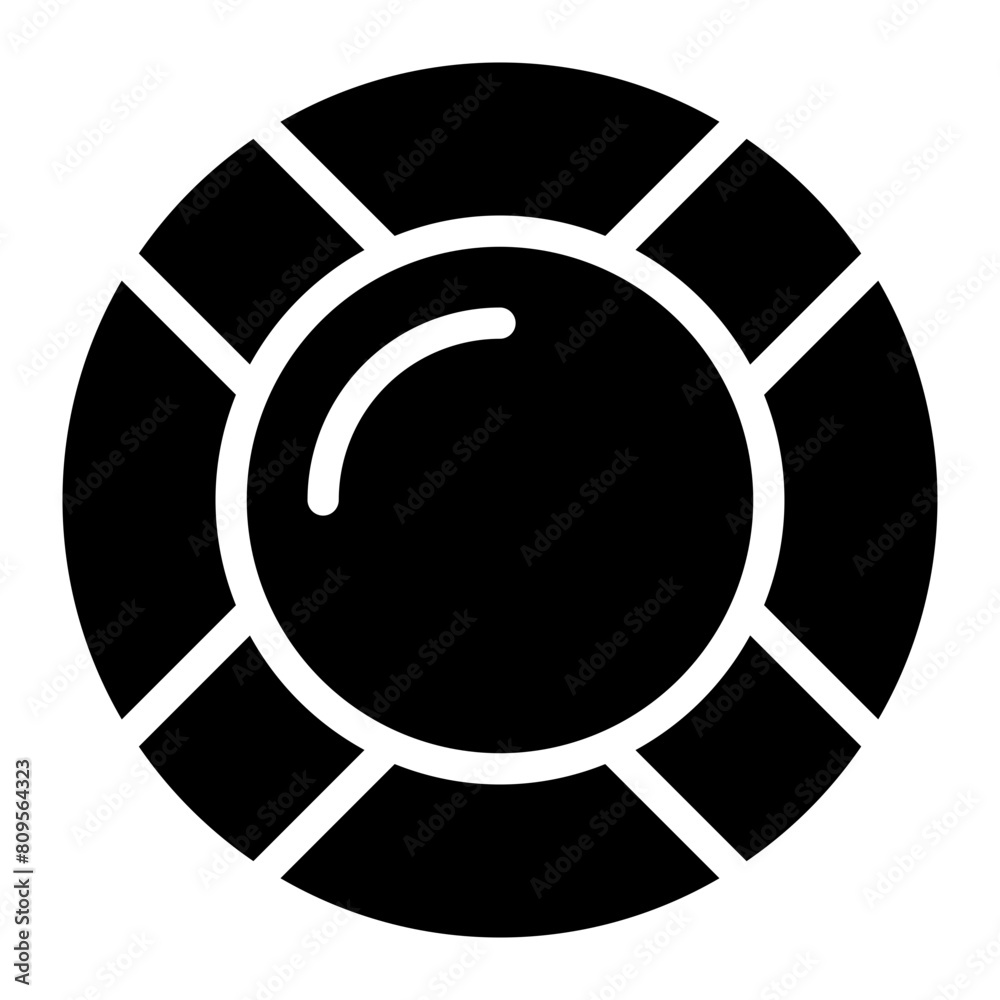 Lifebouy icon on white background