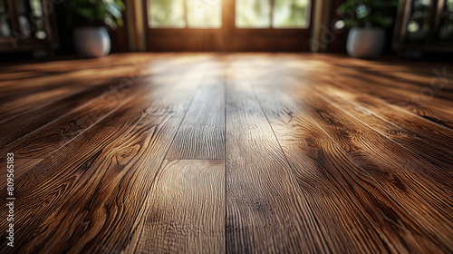 Close-up laminate flooring. Oak laminate with a wooden pattern