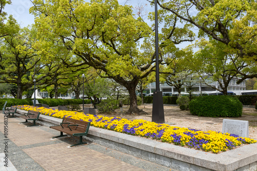 平和記念公園の花壇（広島県広島市中区中島町）