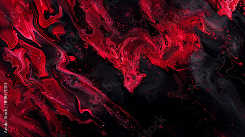 Desktop background, luscious red, inviting black, abstract feminine photo