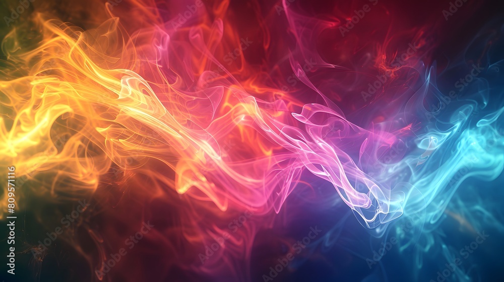 Abstract colorful light particles wave Abstract colorful light particles wave
