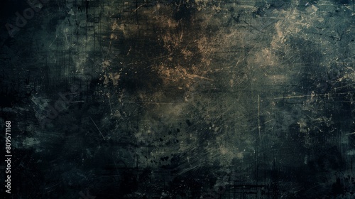 Dark grunge texture with scratches and patchy patterns for artistic backdrop photo
