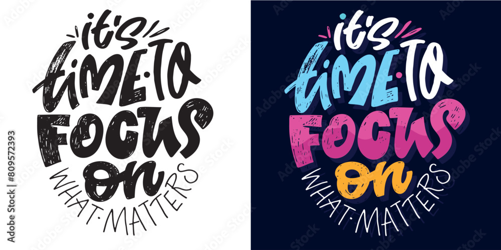 Fototapeta premium Cute hand drawn doodle lettering. Lettering for tee, mug print, postcard. 100% vector image 