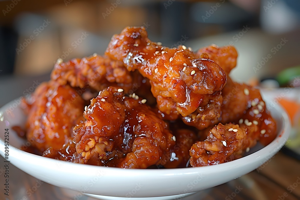 A Delectable Platter of Nine Korean Fried Chicken Delights A Delectable Platter of Nine Korean Fried Chicken Delights
