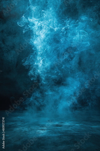 Blue cloth backdrop for photography, water color, painted, blur background