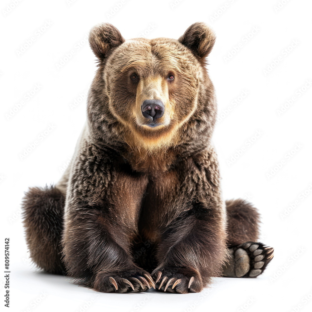 bear on white background bear on white background