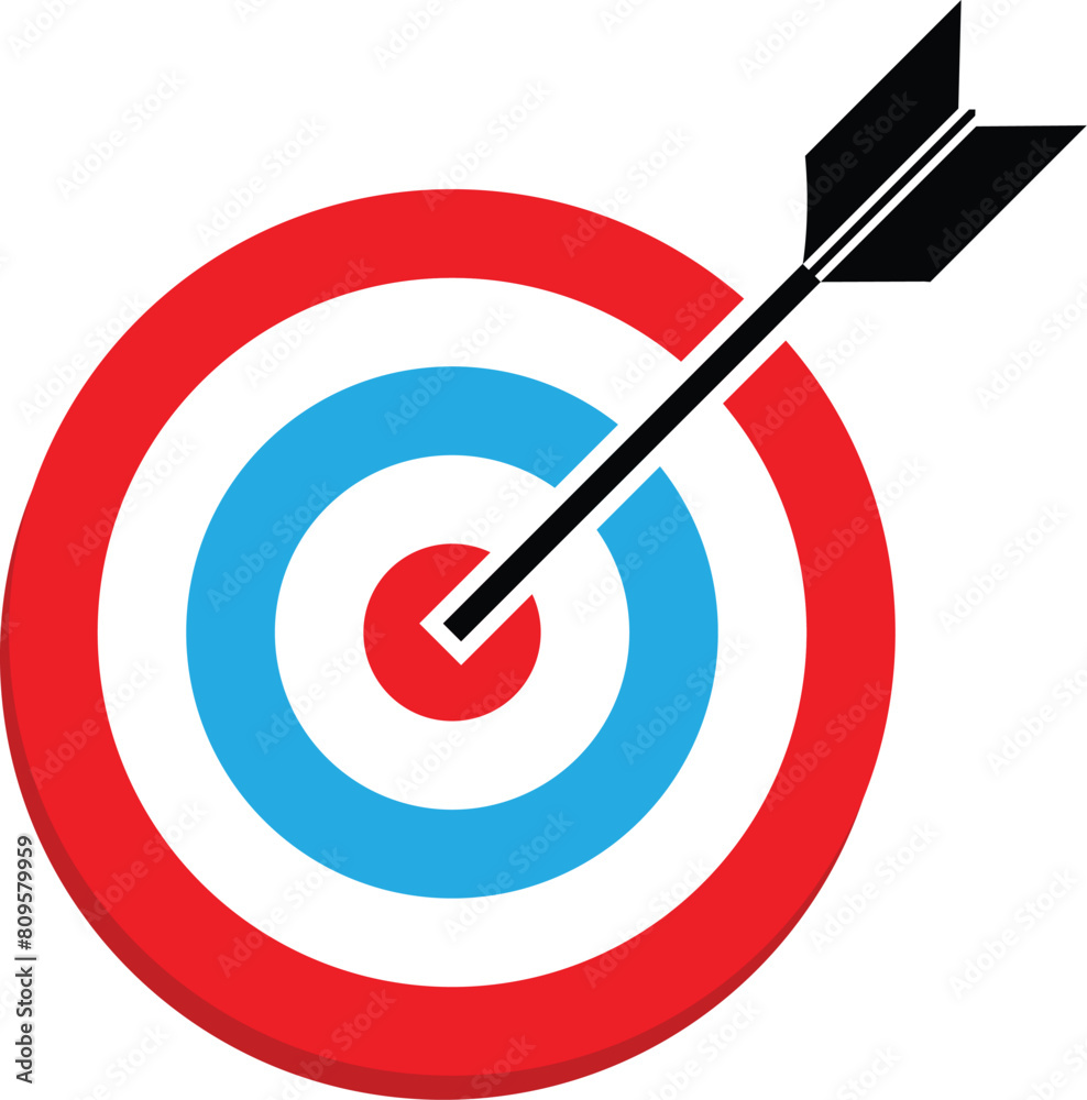 Target with arrow icon set. Archery target with arrow. Archery target with arrow isolated on transparent background. Bullseye concept vector illustration. Target with arrow icon set. Archery target with arrow. Archery target with arrow isolated on transparent background. Bullseye concept vector illustration.