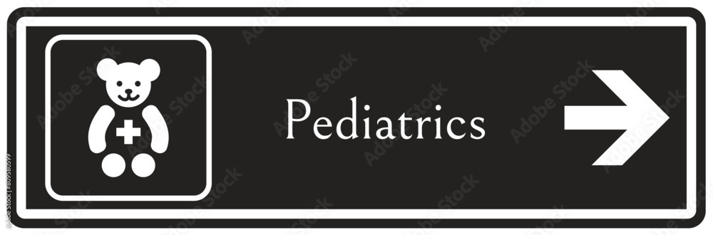 Fototapeta premium Pediatrics sign