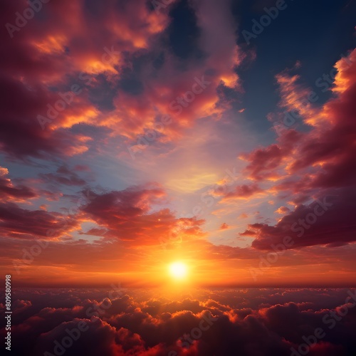 sunset in the sky © Abu
