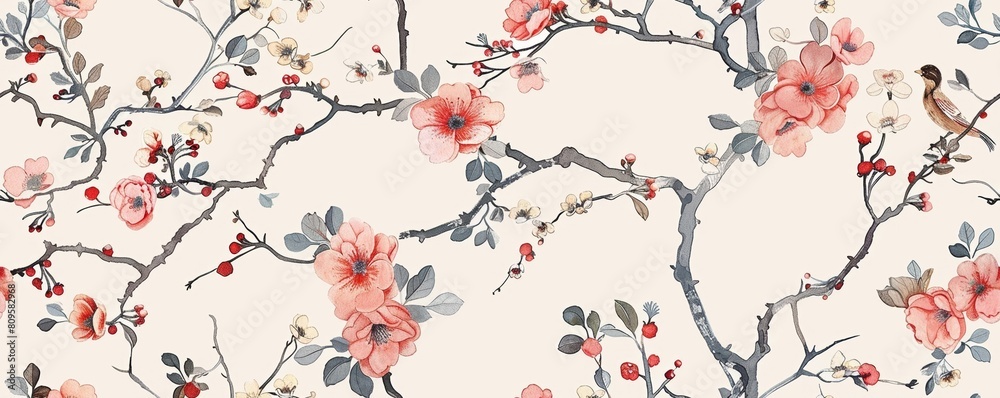 Seamless Pattern of Watercolor