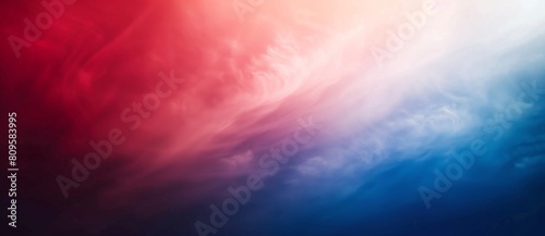  Red, white and blue gradient background, closeup, high resolution, in the style of Canon camera quality, minimalist style, blurred edges, dark tone, bright light source, delicate