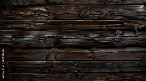 Pattern of wooden texture background. Old wooden background with horizontal boards. Vintage of barn plank wood background