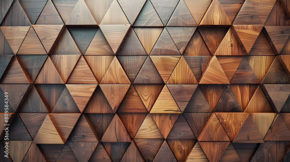 Abstract triangle background. Abstract parquet backdrop with connected triangle geometric texture and 3D wood background. Architecture and interior decoration concept. Abstract triangle background. Abstract parquet backdrop with connected triangle geometric texture and 3D wood background. Architecture and interior decoration concept.