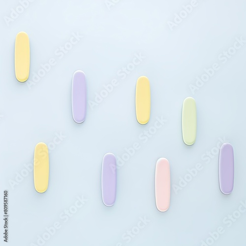 Abstract background of enterococcus, enterococcus bacteria, Pastel color style. photo