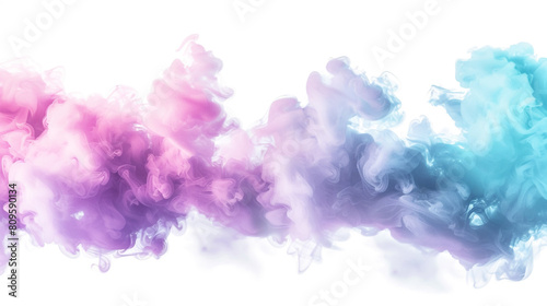 Ethereal Dreamscape: Pink, Purple, and Blue Watercolor Smoke © IR-Creative