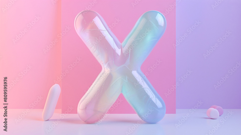 3D rendering letter X, 3d style decorated capital letter X 3D rendering letter X, 3d style decorated capital letter X