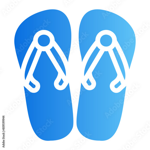 flip flop gradient icon
