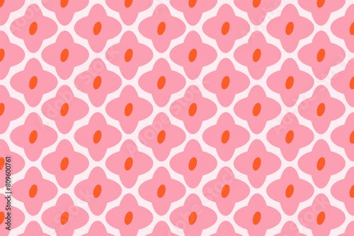 Simplicity in Beauty. Geometric Patterns with Flower Elements