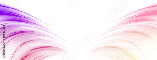 Abstract neon rays of light on a transparent background in PNG format. Purple speeds on the expressway. Sport car is made of polygons, lines and connected dots.	