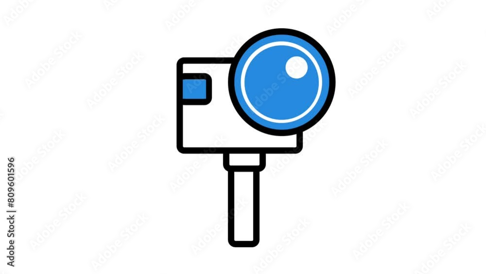 Animation of camera Icon suitable for content creator, presentation Animation of camera Icon suitable for content creator, presentation