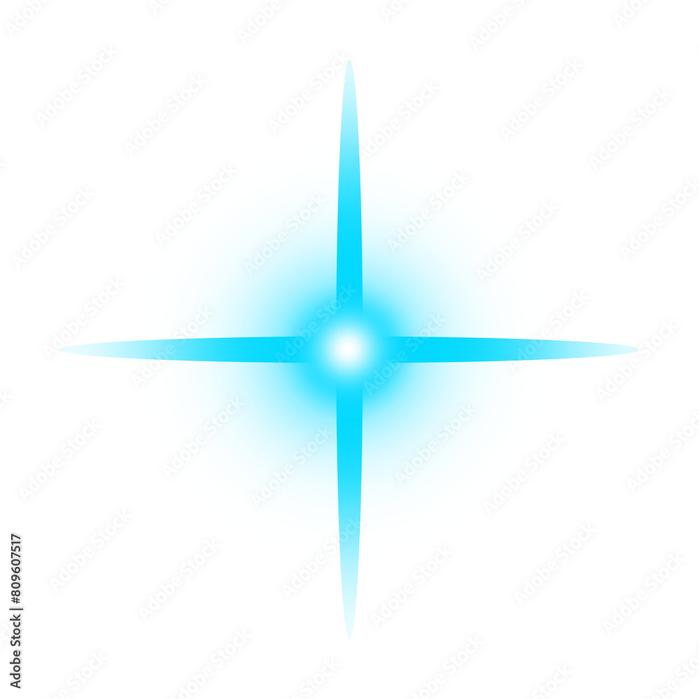 Obraz premium Glowing Blue Stars