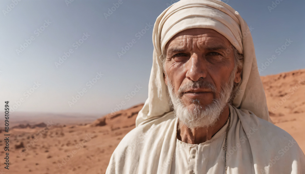person in the desert
