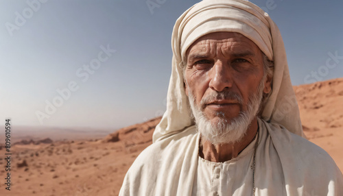 Obraz na płótnie person in the desert w salonie