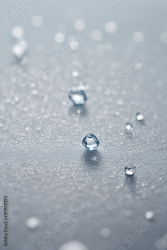 water drops on a surface