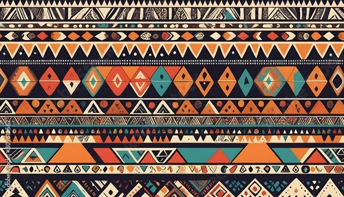 Tribal patterns with bold geometric shapes and rep upscaled_2 photo