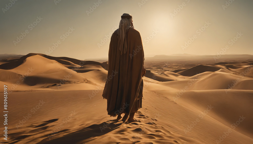 person in the desert