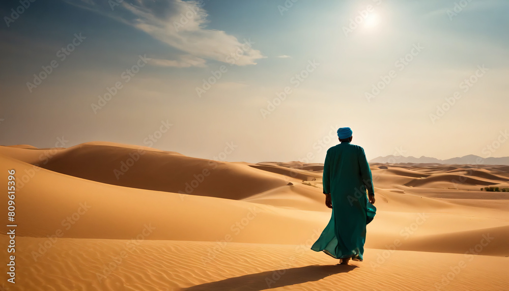 person in desert