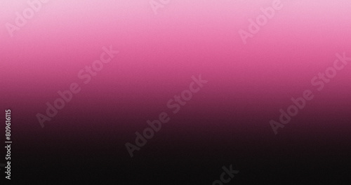 Pink white illuminated wave on black, grainy color gradient background, noise texture effect, copy space 