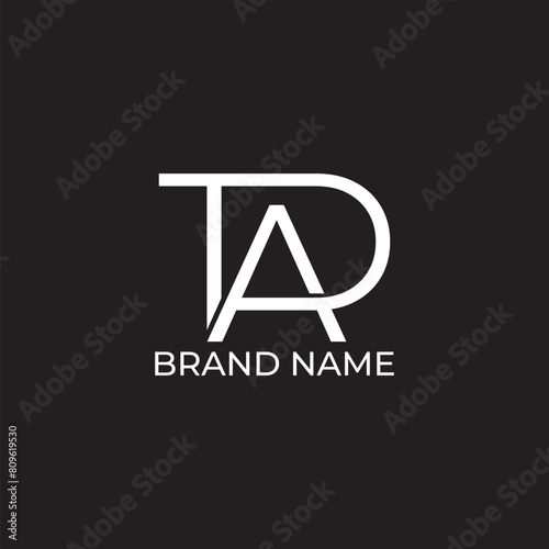 TAD initial letter logo for company photo