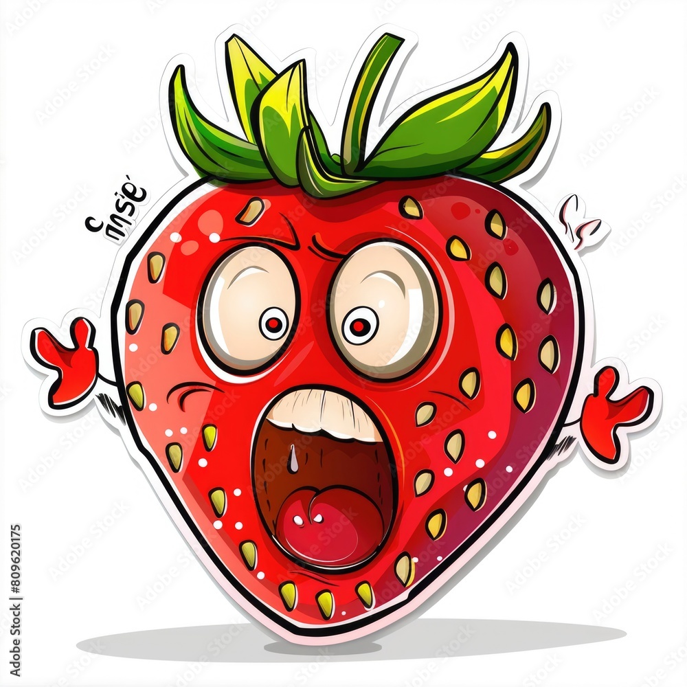 Obraz premium The Terrible Fate of the Strawberry