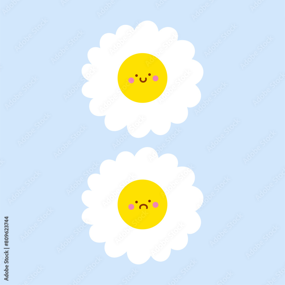 Distinctive Daisy Flower Character in Creative Artwork Distinctive Daisy Flower Character in Creative Artwork