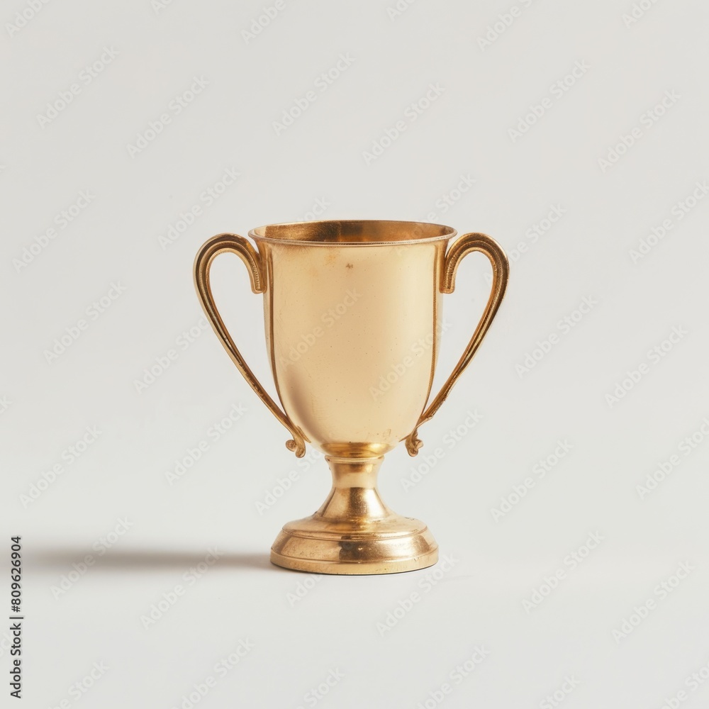 Award Winning Shiny Golden Trophy Cup Isolated on White Background, photo. Award Winning Shiny Golden Trophy Cup Isolated on White Background, photo.