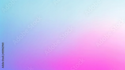 Blurred color gradient Cyan, pink and blue grainy color gradient background