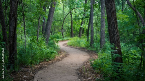 Scenic Pathway Amidst the Woodlands