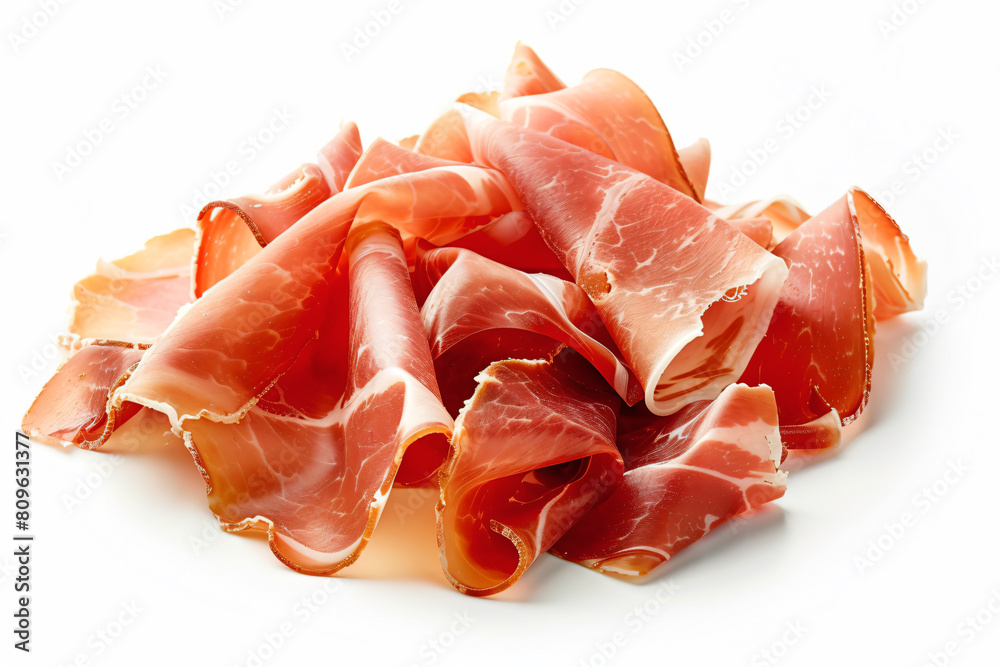 a pile of hams on a white surface a pile of hams on a white surface