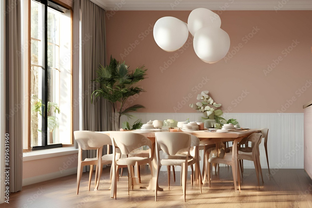 Fototapeta premium room interior with table