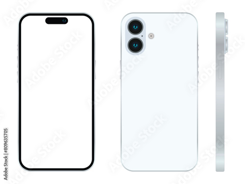 Realistic phone mockup. Vector EPS 10