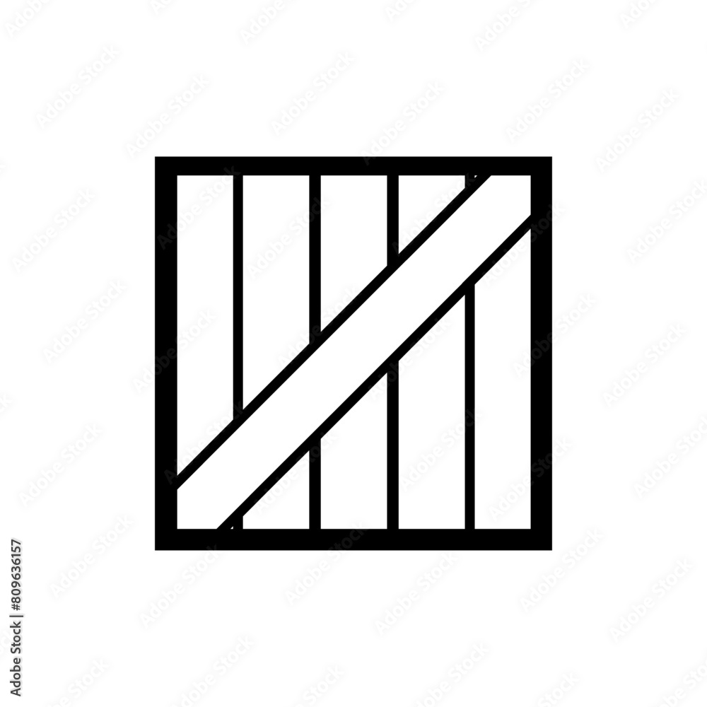 Wooden Box flat vector icon. Simple solid symbol isolated on white background. Wooden Box sign design template for web and mobile UI element Wooden Box flat vector icon. Simple solid symbol isolated on white background. Wooden Box sign design template for web and mobile UI element
