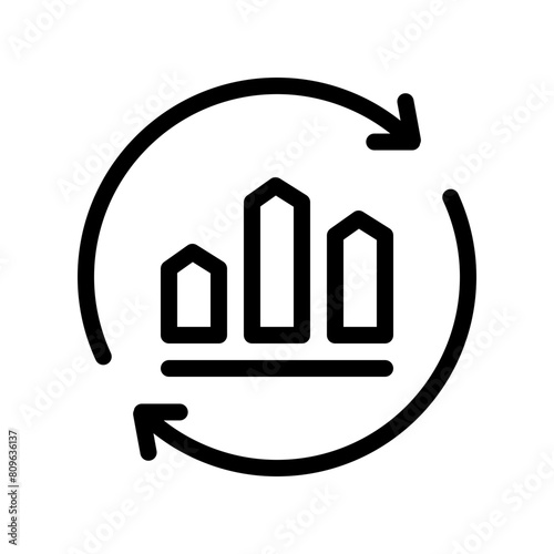 continuous improvement line icon