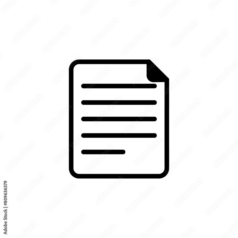 Contract Document flat vector icon. Simple solid symbol isolated on white background. Contract Document sign design template for web and mobile UI element Contract Document flat vector icon. Simple solid symbol isolated on white background. Contract Document sign design template for web and mobile UI element