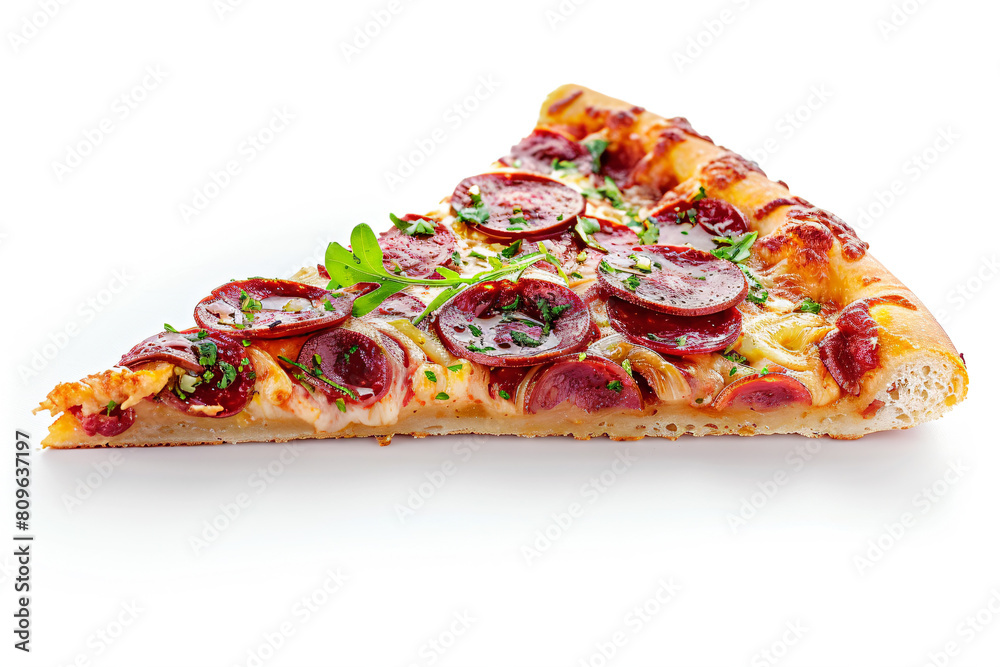 a slice of pizza with pepperoni and cheese a slice of pizza with pepperoni and cheese