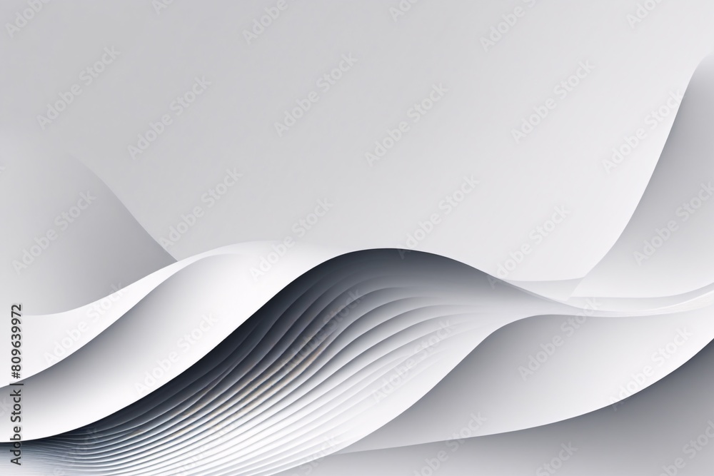 White Abstract 3D Backgroundscape