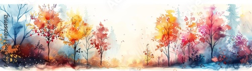 Watercolor style wallpaper a sense of reverence fills the air  as the beauty of nature s design unfolds before your eyes.