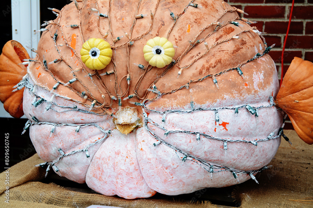 Fototapeta premium decorated pumpkin